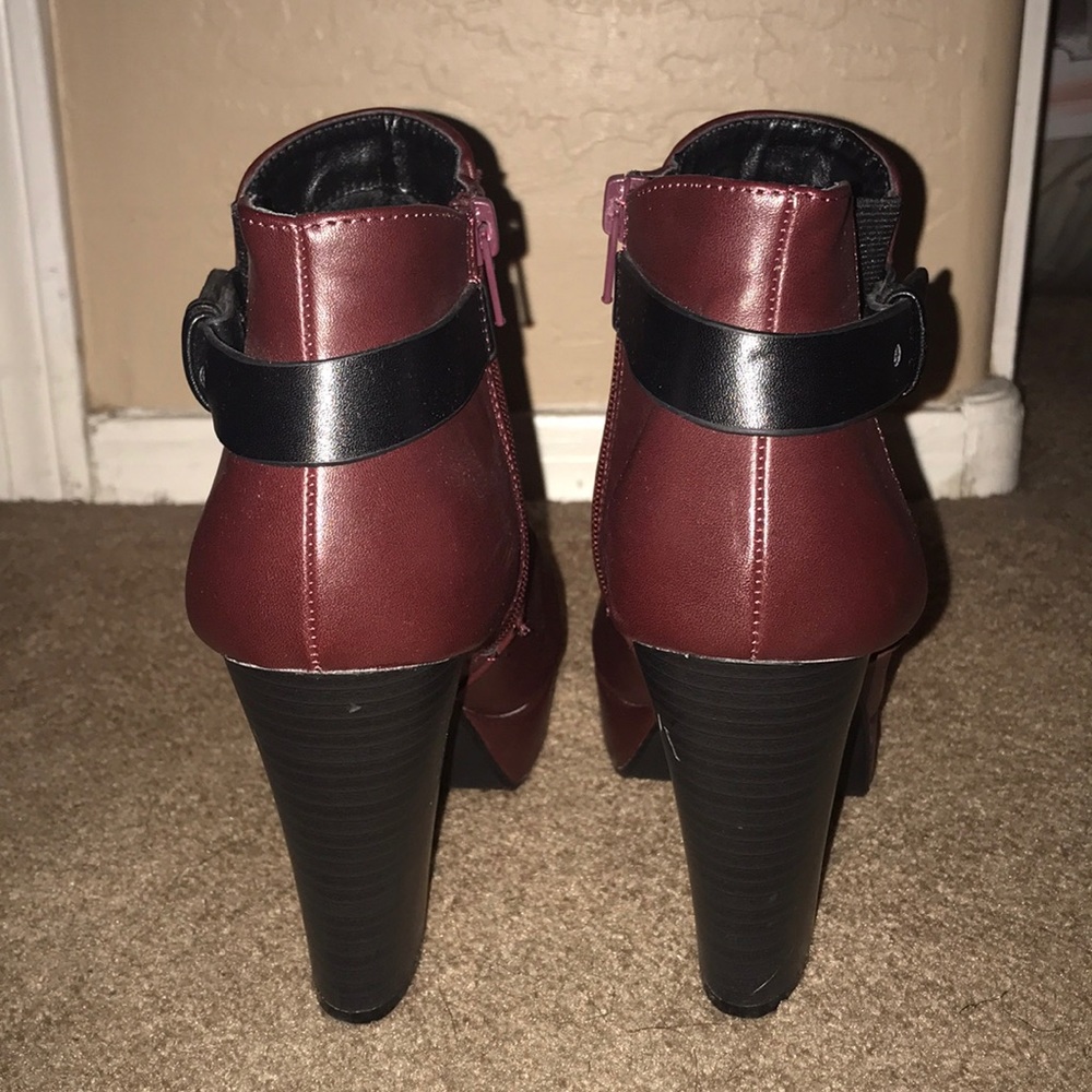 Burgundy Booties - Picture 3 of 5